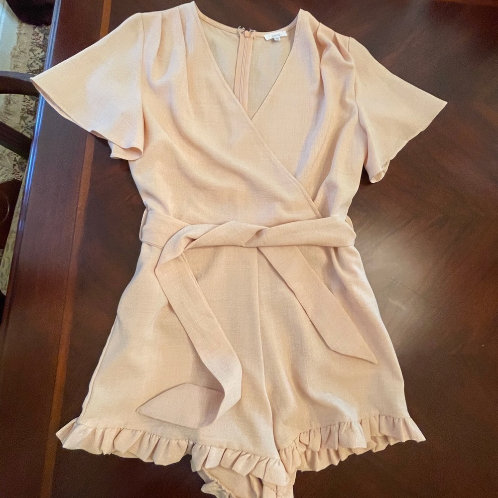 Nude Wrap Romper